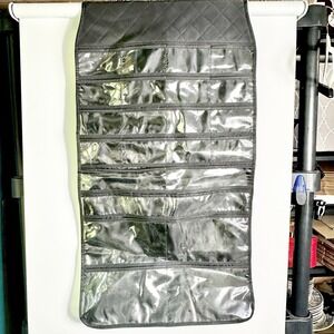 Mary Kay Hanging Cosmetic Organizer Travel Makeup Storage Bag Black 32x18